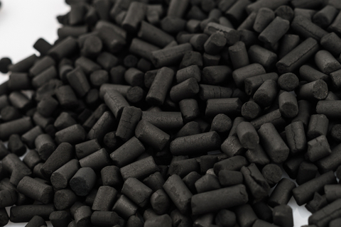 TLX activated carbon particle close-up
